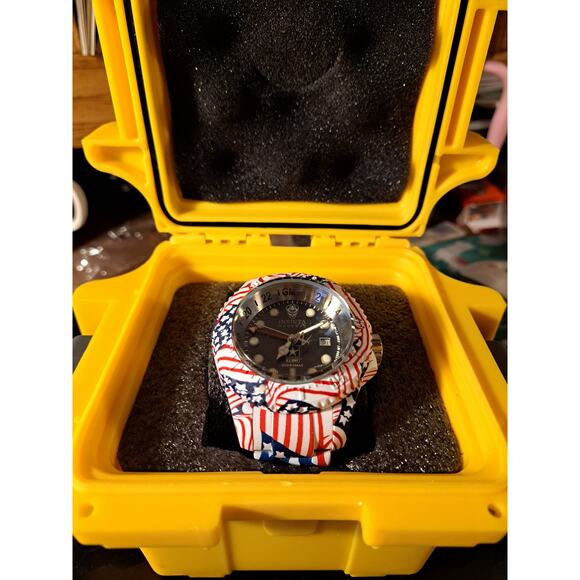 INVICTA Hydromax Men's Specialty Watch US Army Patriotic Stars and Stripes Flag - Picture 5 of 5